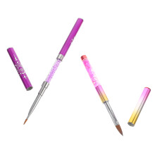 4Pièces Pinceaux Pour Nail Art, Maniement Facile, Couleurs Variées