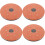 4Pièces Rotatif Massage Taille Orange Usage Maison 7