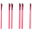 6Pièces Brosse Sourcils Anglée Rouge Pastèque Pour Femmes 4