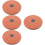 4Pièces Rotatif Massage Taille Orange Usage Maison 9