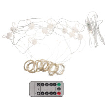 2Pcs Decorative LED Curtain String Lights Multi-Color Fairy Lights