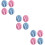 12Pcs Baby Handprint Keepsake Kit DIY Plaster Mold Assorted Colors 10