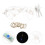 2Pcs Decorative LED Curtain String Lights Multi-Color Fairy Lights 8