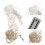 2Pcs Decorative LED Curtain String Lights Multi-Color Fairy Lights 9