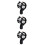 3Pcs Black Microphone Storage Rack with Anti-Vibration Suspension 8