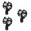 3Pcs Black Microphone Storage Rack with Anti-Vibration Suspension 7