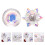 4 Pcs Nail Art Crystal Cup Storage Rack Crystal Liquid 9