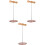 3 Pcs Headphone Stand Decorate Metal Headset 3