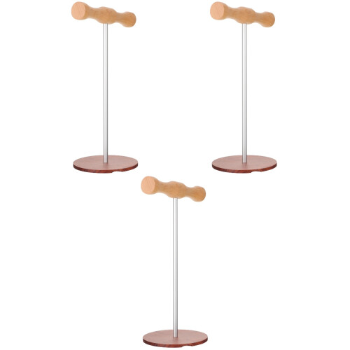 3 Pcs Headphone Stand Decorate Metal Headset 2
