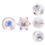 4 Pcs Nail Art Crystal Cup Storage Rack Crystal Liquid 11