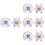 4 Pcs Nail Art Crystal Cup Storage Rack Crystal Liquid 6