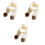 3pcs Cartoon Wraps Child Keep Warm Scarf White 3