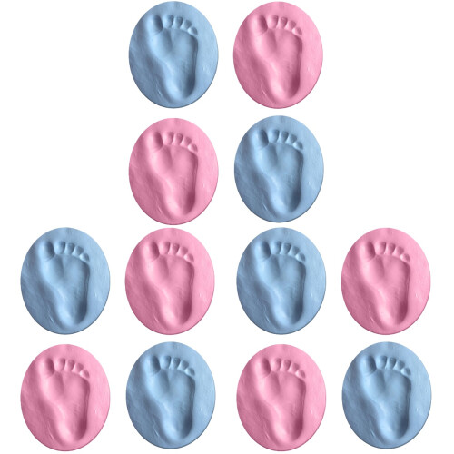 12Pcs Baby Handprint Keepsake Kit DIY Plaster Mold Assorted Colors 2