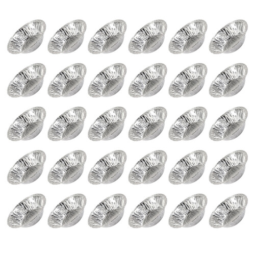 500Pcs Silver Foil Baking Cupcake Muffin Tart Molds