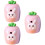 3Pcs Handheld Pencil Sharpener For Students Portable Carrot Shaped 8