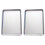 2Pcs Silver Nonstick Aluminum Baking Pans for Kitchen Use 2