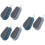 6Pcs Reusable Nail Cleaning Brushes Assorted Colors Comfortable Grip 6