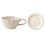 2Sets Robuste Keramik-Kaffeebecher Weiß Mit Teller Für Den Haushalt 1