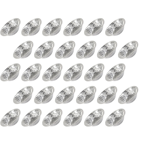 500Pcs Silver Foil Baking Cupcake Muffin Tart Molds 1