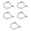 5Pcs Kitchen Baking Dough Cutter Pastry Blender Stainless Steel Silver 6