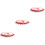3Pcs Windproof Buckle Clothesline with Clothespins Portable Red 4