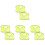 8Pcs Hard Hat Accessories Light Green Sun Shade Visor for Construction 8