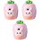 3Pcs Handheld Pencil Sharpener For Students Portable Carrot Shaped 5