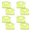 8Pcs Hard Hat Accessories Light Green Sun Shade Visor for Construction 7