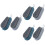 6Pcs Reusable Nail Cleaning Brushes Assorted Colors Comfortable Grip 5
