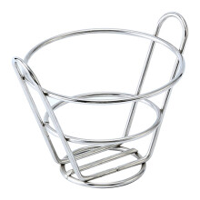 2St Zwarte Frietmand Praktisch Voedselhouder Voor Snacks En Frituur