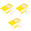 3 Sets Roller Brush Fiber Cleaning Kit Sponge 3