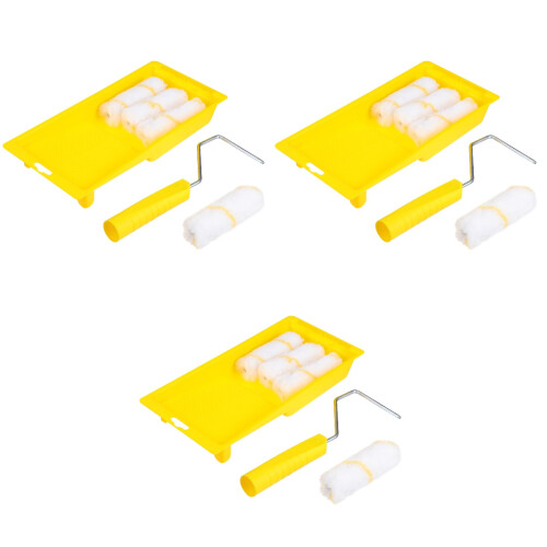 3 Sets Roller Brush Fiber Cleaning Kit Sponge 2