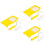 3 Sets Roller Brush Fiber Cleaning Kit Sponge 5
