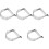 5Pcs Kitchen Baking Dough Cutter Pastry Blender Stainless Steel Silver 3