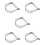 5Pcs Kitchen Baking Dough Cutter Pastry Blender Stainless Steel Silver 7