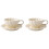 2Sets Robuste Keramik-Kaffeebecher Weiß Mit Teller Für Den Haushalt 4