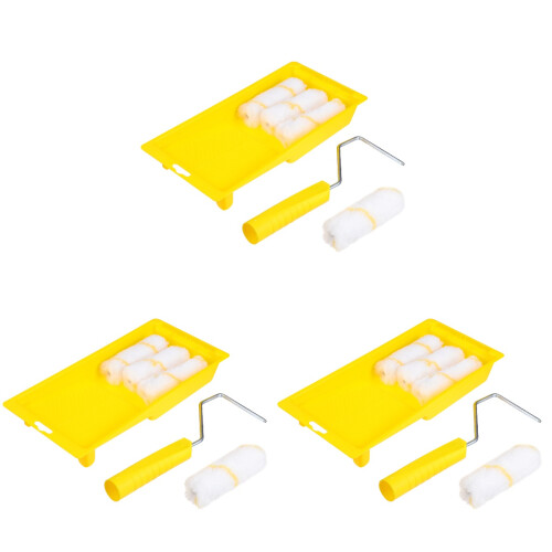 3 Sets Roller Brush Fiber Cleaning Kit Sponge 1