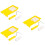 3 Sets Roller Brush Fiber Cleaning Kit Sponge 6