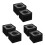 6St ABS Microfoon Station Logo Zwart Creatief En Praktisch 10