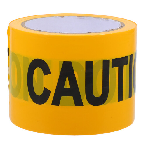 3 Rolls Non Adhesive Tape Safety Warning Construction Caution 2