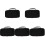 5Pcs Black Large-Capacity Microphone Pouch for Storage and Transport 2