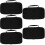 5Pcs Black Large-Capacity Microphone Pouch for Storage and Transport 10