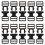 60 Pcs Plastic Side Release Buckle Mini Accessories For Doll Bags 1