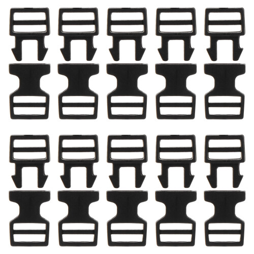 60 Pcs Plastic Side Release Buckle Mini Accessories For Doll Bags