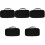 5Pcs Black Large-Capacity Microphone Pouch for Storage and Transport 3