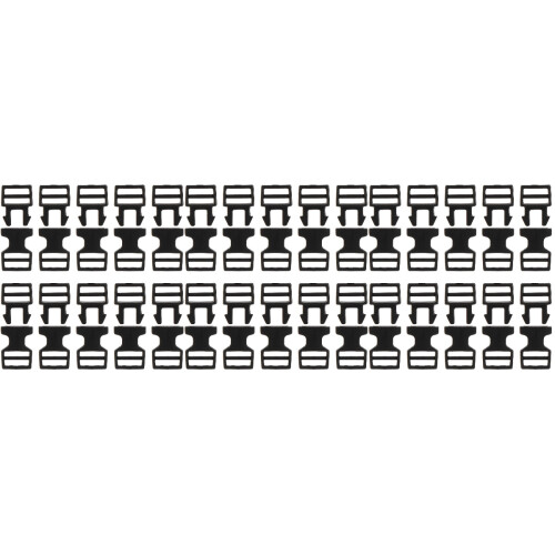 60 Pcs Plastic Side Release Buckle Mini Accessories For Doll Bags 2