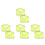 8Pcs Hard Hat Accessories Light Green Sun Shade Visor for Construction 2