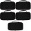 5Pcs Black Large-Capacity Microphone Pouch for Storage and Transport 6