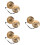 4 Sets Pure Copper Bell Manual Hand Bell 7