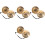 4 Sets Pure Copper Bell Manual Hand Bell 4